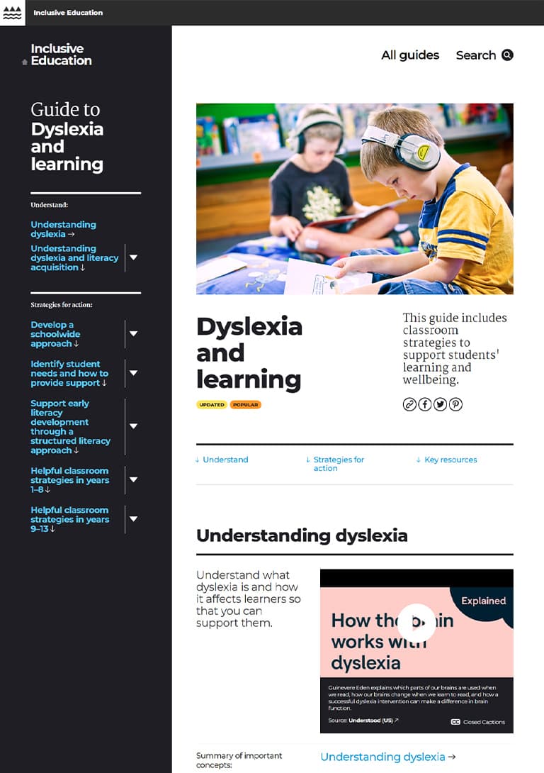 Dyslexia and Learning Guide