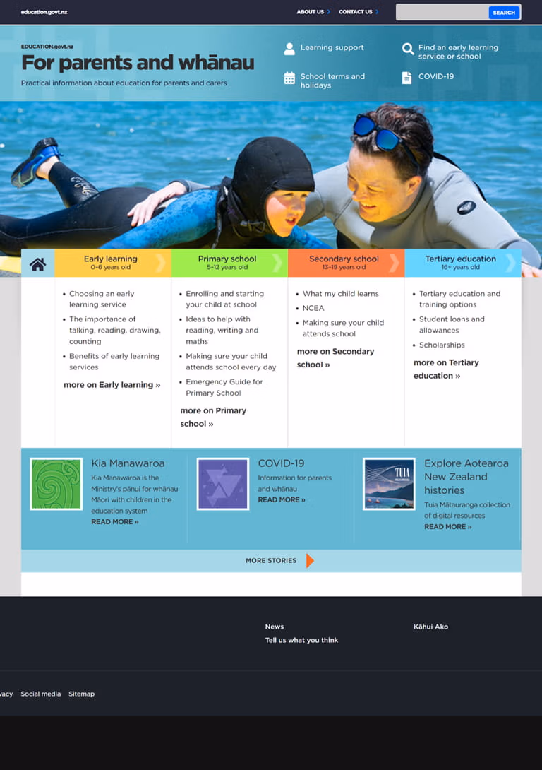 Education in New Zealand website