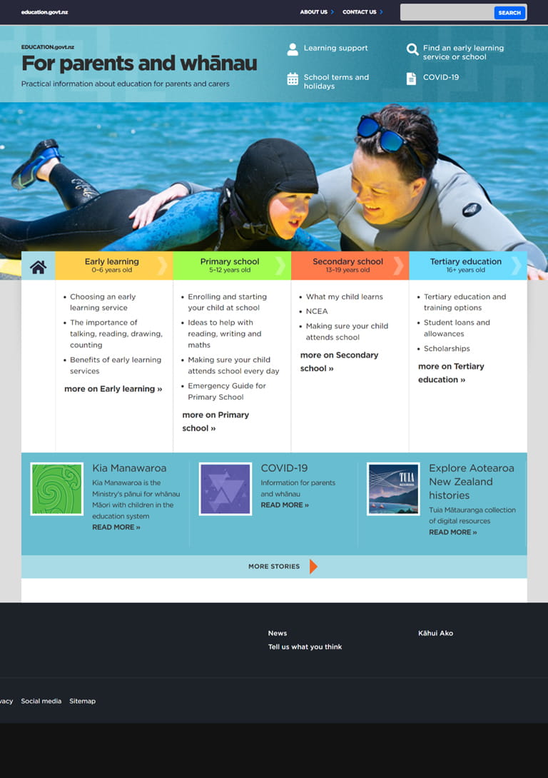 Education in New Zealand website