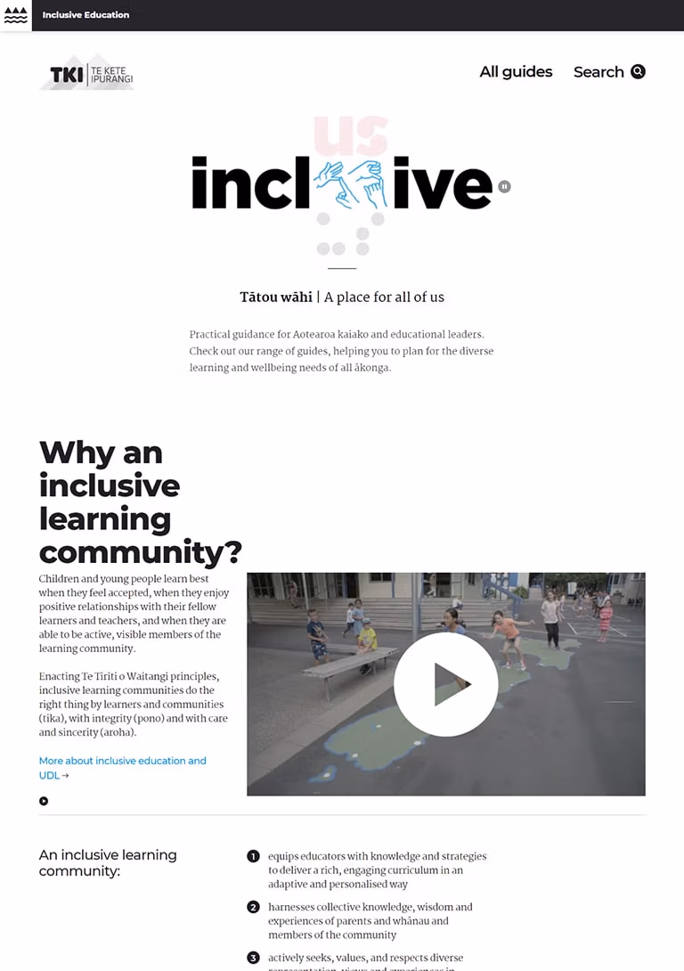 Inclusive Education Website